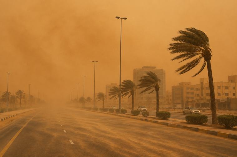 تنبيه بالإنذار الأصفر.. رياح نشطة على أجزاء من الشرقية