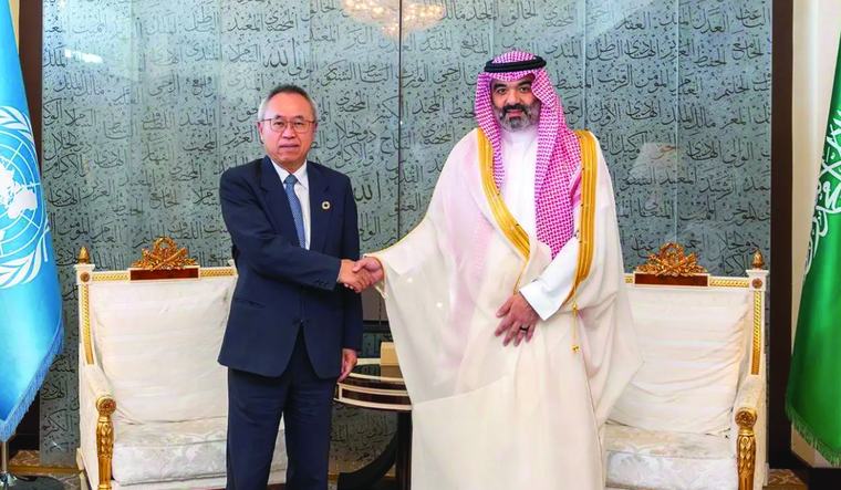 Saudi communication minister meets UN official
